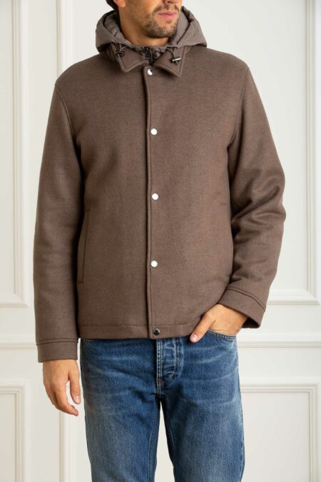 WOOLRICH-GIUBBINO KNITTED WOOL SHIRT JACKET-WWCFWOOU2025MRUT5039 FALCON XL