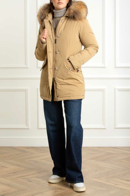 WOOLRICH-PARKA LUXURY ARCTIC RACCOON-WWCFWWOU0652FRUT3128 KHAKI XS