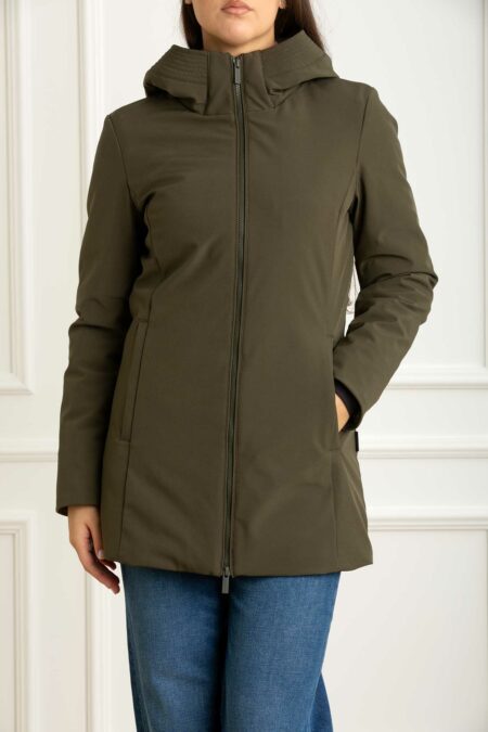 WOOLRICH-PARKA NEW FIRTH DOWN-WWCFWWOU2045FRUT3496 DARKGREEN XS