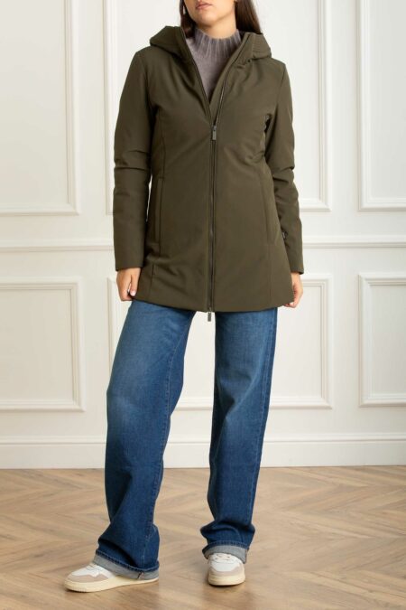 WOOLRICH-PARKA NEW FIRTH DOWN-WWCFWWOU2045FRUT3496 DARKGREEN XS