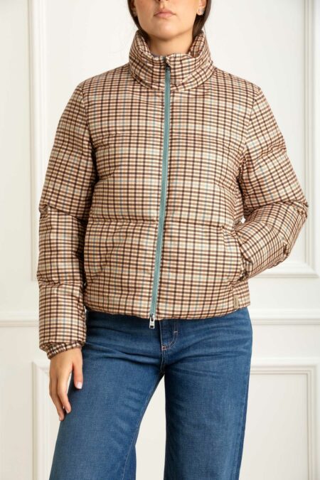 WOOLRICH-GIUBBINO PRINTED WOOL-WWCFWWOU2062FRUT5093 BEIGECHECK S