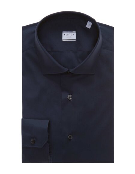 XACUS-CAMICIA SLIM STRETCH T.U.-XA16125658CC BLU 45