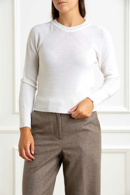 ALPHA-MAGLIA GIROCOLLO M/L-100% MERINOS-APAD4080C52A LATTE 44