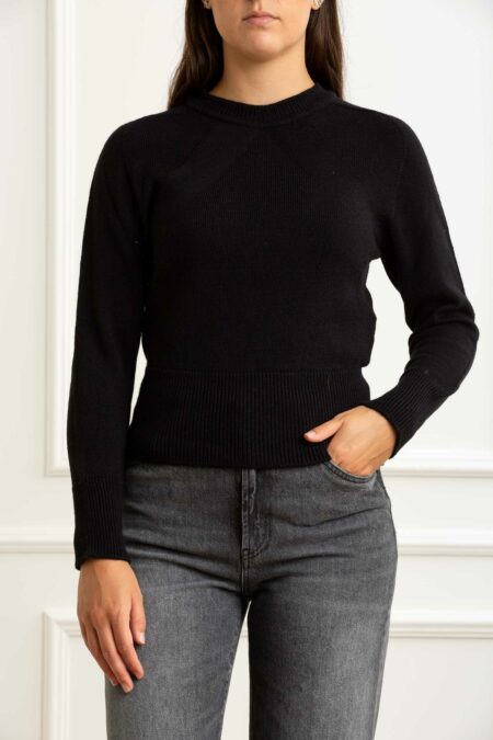 ALPHA-MAGLIA GIROCOLLO M/L-100% MERINOS-APAD4080C52A NERO 46