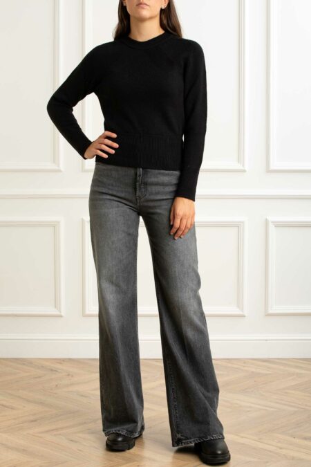 ALPHA-MAGLIA GIROCOLLO M/L-100% MERINOS-APAD4080C52A NERO 46