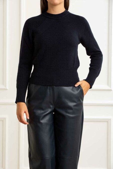 ALPHA-MAGLIA GIROCOLLO M/L-100% MERINOS-APAD4080C52A NOTTE 46