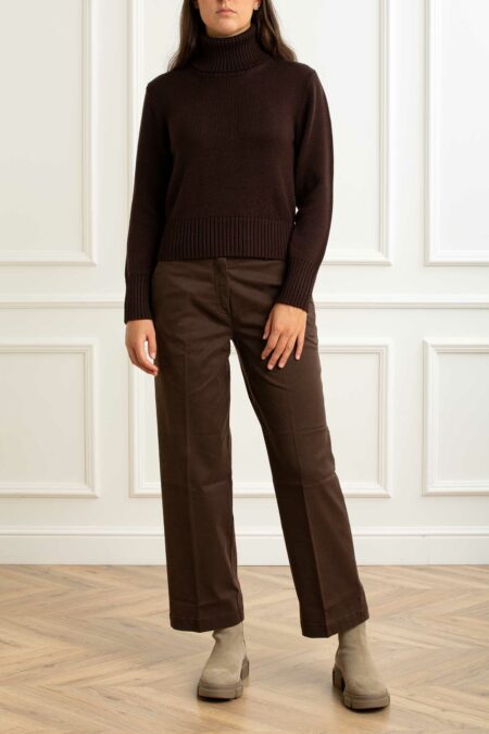 ALPHA-MAGLIA DOLCEVITA M/L 100% MERINOS-APAD4121G MORO 42