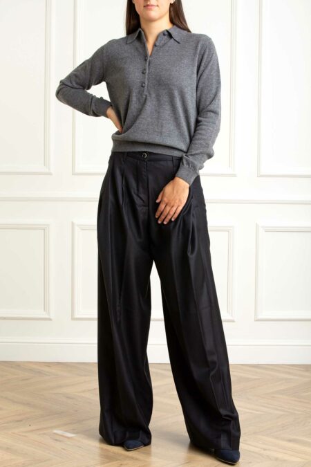 ALPHA-POLO M/LUNGA-APAD4152B GRIGIO 46