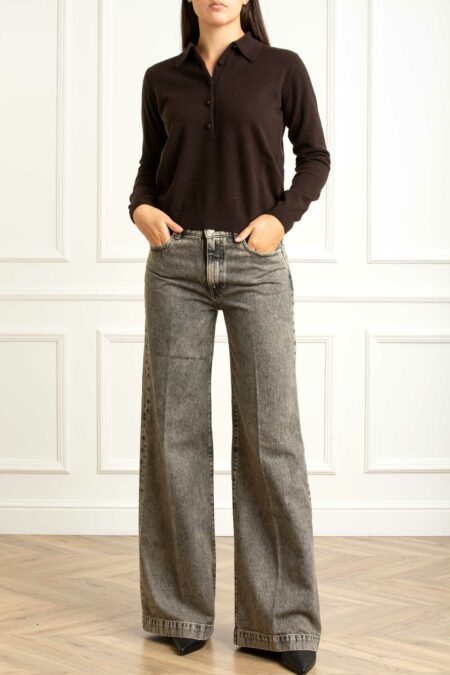 ALPHA-POLO M/LUNGA-APAD4152B MORO 46