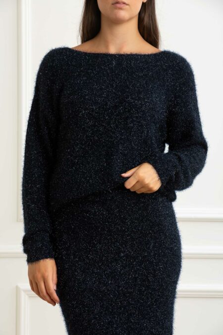 ALPHA-MAGLIA SCOLLO BARCA M/L-APAD4450C NOTTE 44