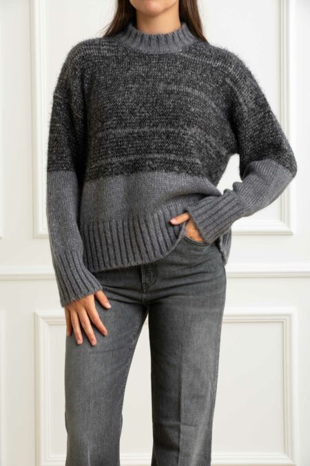 ALPHA-MAGLIA GIROCOLLO M/L-APAD4460C ANTRACITE 42