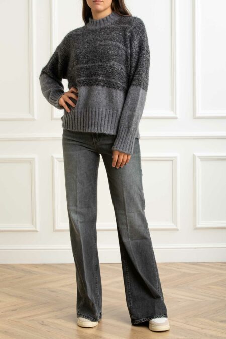 ALPHA-MAGLIA GIROCOLLO M/L-APAD4460C ANTRACITE 42