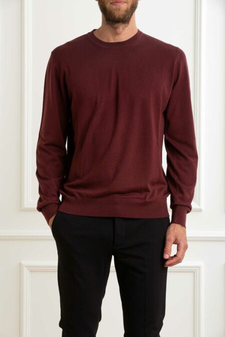 ALPHA-MAGLIA GIROCOLLO 100%MERINOS-APFE6310C52A MOSTO 54