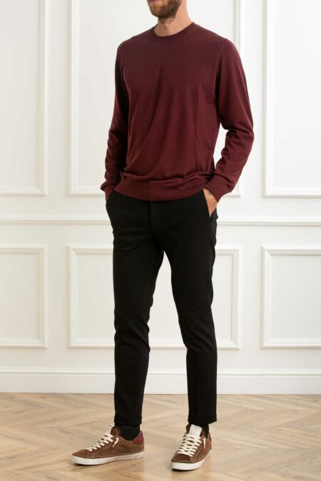 ALPHA-MAGLIA GIROCOLLO 100%MERINOS-APFE6310C52A MOSTO 54