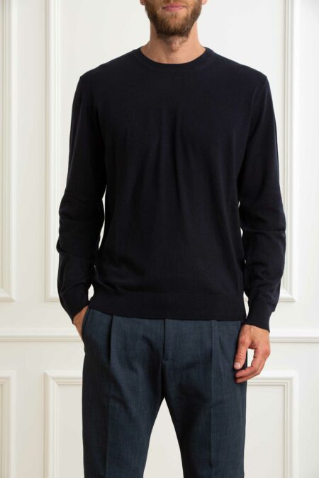 ALPHA-MAGLIA GIROCOLLO 100%MERINOS-APFE6310C52A NOTTE 60