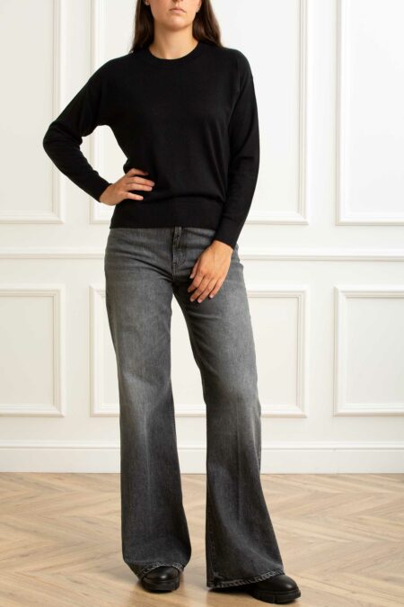 ALPHA-GIROCOLLO M/L SETA CASHMERE-APFE7854C NERO 46