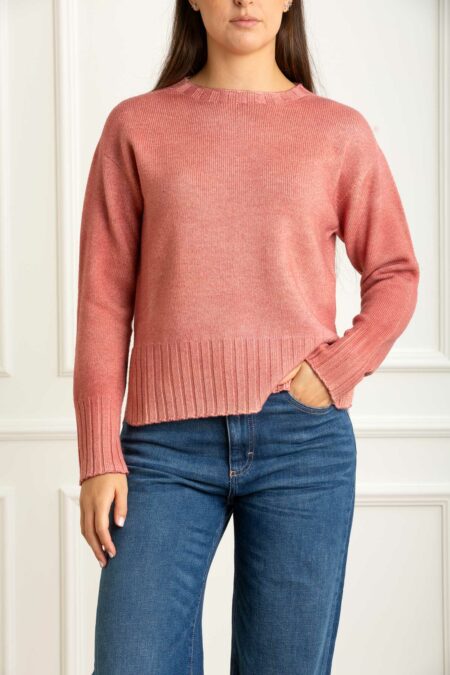 AROVESCIO-PARICOLLO RASATO ML STAMPA AEROGRAFO-ARW151903 BLUSH 42