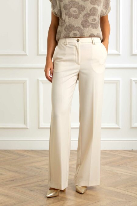 ALESSIA SANTI-PANTALONE-AS521SD25018 PANNA 46