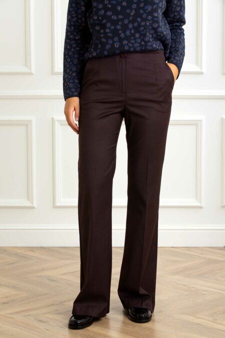 ALESSIA SANTI-PANTALONE-AS521SD25024 BORDO 46