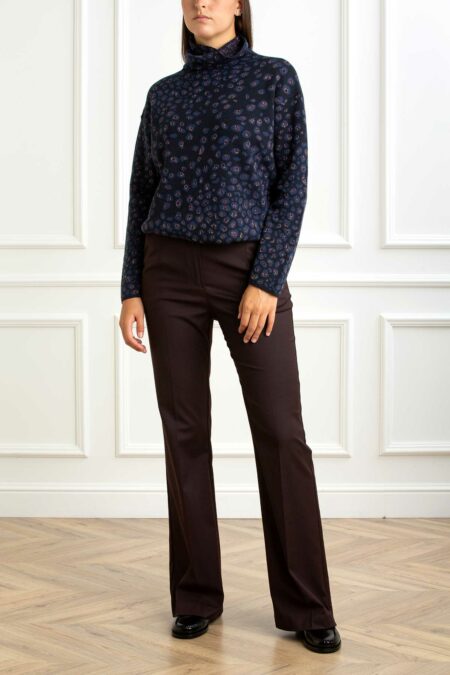 ALESSIA SANTI-PANTALONE-AS521SD25024 BORDO 46