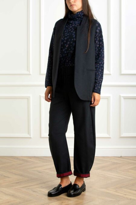 ALESSIA SANTI-PANTALONE-AS521SD25041 BLU 46