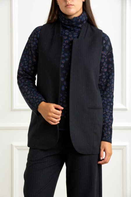 ALESSIA SANTI-GILET-AS521SD35081 BLU 42