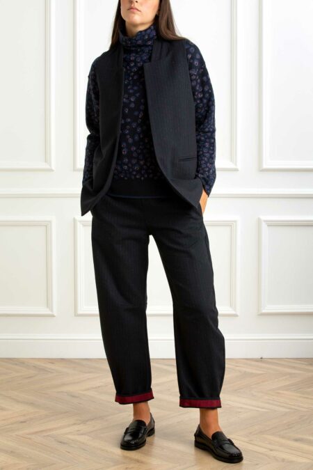 ALESSIA SANTI-GILET-AS521SD35081 BLU 42