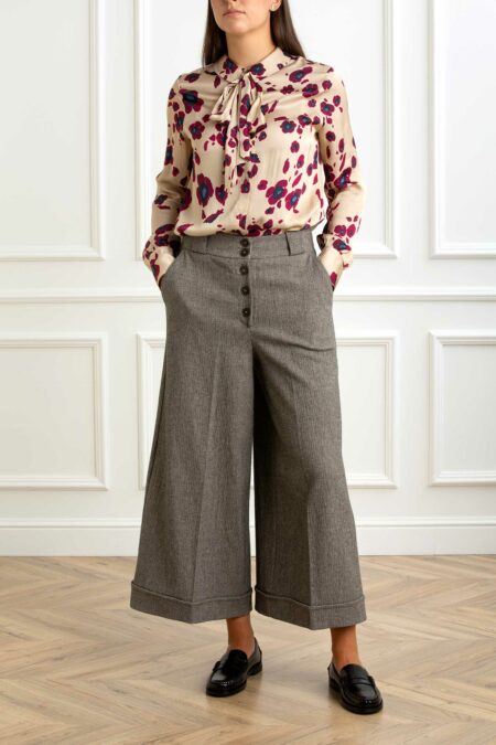 ALESSIA SANTI-CAMICIA FANTASIA-AS521SD45046 BEIGE 42