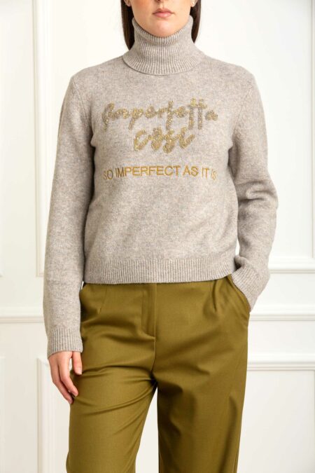 ALESSIA SANTI-MAGLIA DOLCEVITA-AS521SD53038 BEIGE 3