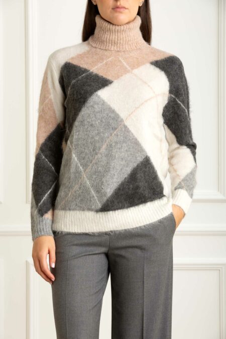 ALESSIA SANTI-MAGLIA DOLCEVITA-AS521SD53042 MARRONE 2