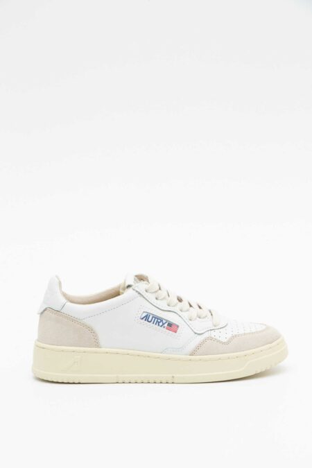 AUTRY-SCARPA AUTRY BIANCA PELLE/SUEDE-AUAULWLS33A25 WHITE 41