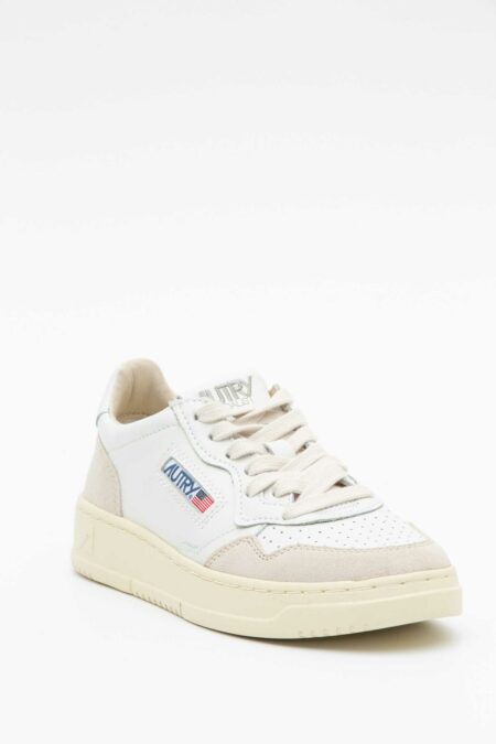 AUTRY-SCARPA AUTRY BIANCA PELLE/SUEDE-AUAULWLS33A25 WHITE 41