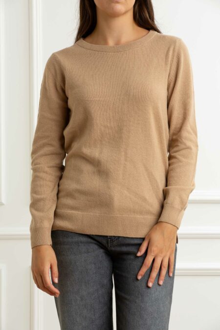 BARBOUR-MAGLIA PENDLE CREW DONNA-BBLKN1075LKN CAMEL 44