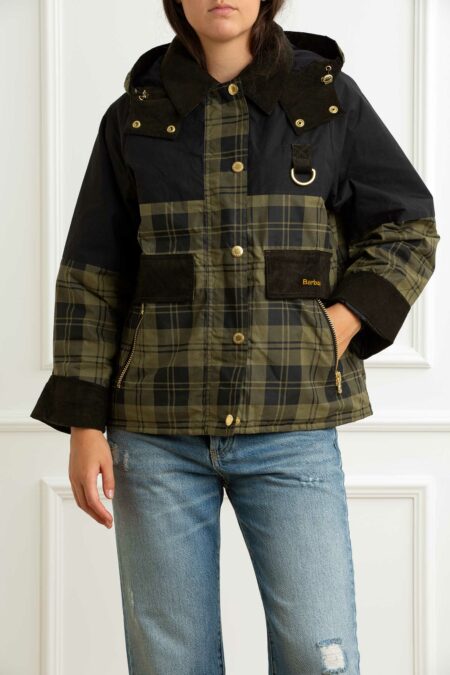 BARBOUR-GIUBBINO ELAINE SHOWERPROOF DONNA-BBLSP0253LSP OLIVE 38