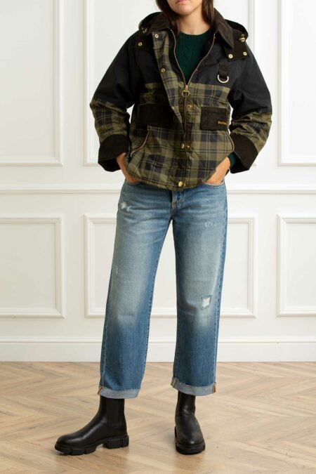 BARBOUR-GIUBBINO ELAINE SHOWERPROOF DONNA-BBLSP0253LSP OLIVE 38