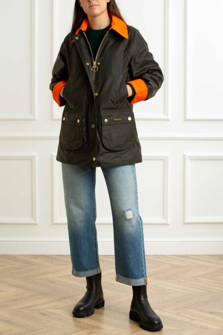 BARBOUR-GIUBBINO ICONS MODERN BEADNELL DONNA-BBLWX1492LWX OLIVE 42