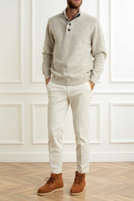 BARBOUR-MAGLIA M/ZIP UOMO-BBMKM0585MKN PEARL S