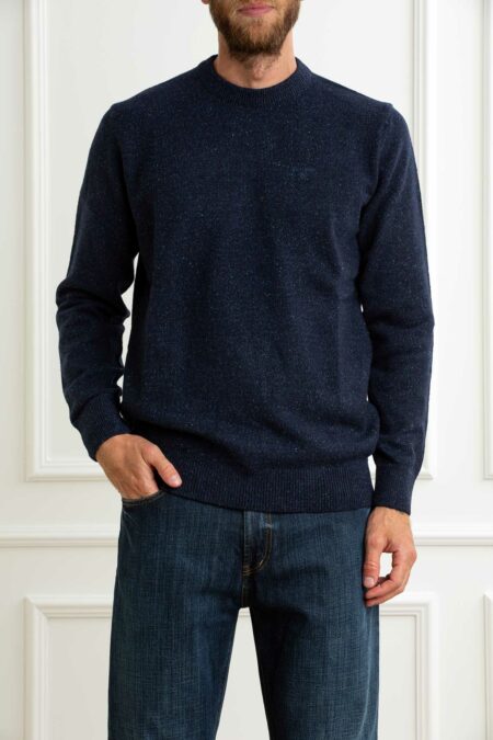 BARBOUR-MAGLIA GIROC. UOMO-BBMKN0844MKNA25 NAVY XXL