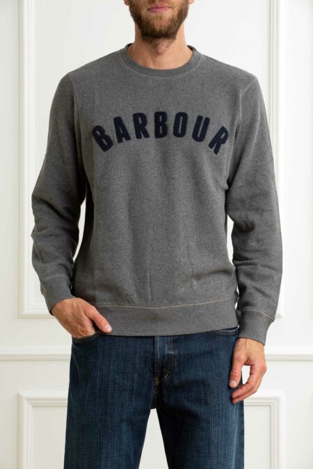 BARBOUR-FELPA ESSENTIAL UOMO-BBMOL0101MOLA25 MIDGREY XL