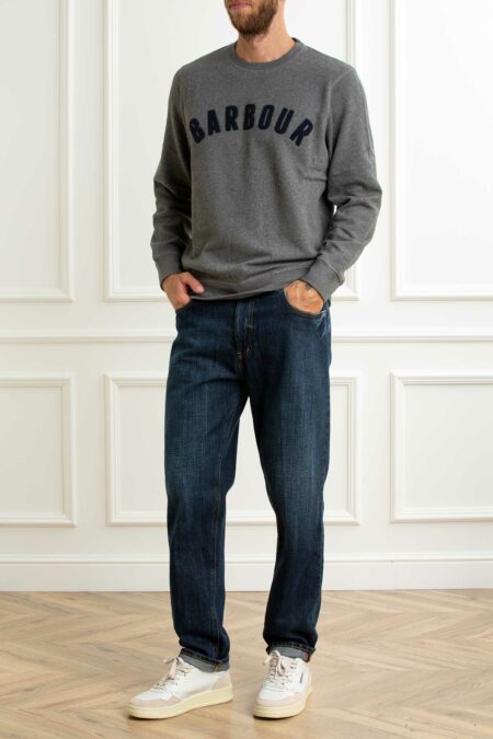 BARBOUR-FELPA ESSENTIAL UOMO-BBMOL0101MOLA25 MIDGREY XL