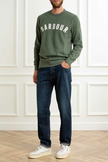 BARBOUR-FELPA ESSENTIAL UOMO-BBMOL0101MOLA25 THYME XL