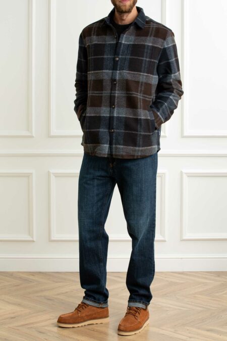 BARBOUR-GIUBBINO OVER CHAPTER UOMO-BBMOS0400MOS MARRONE XL