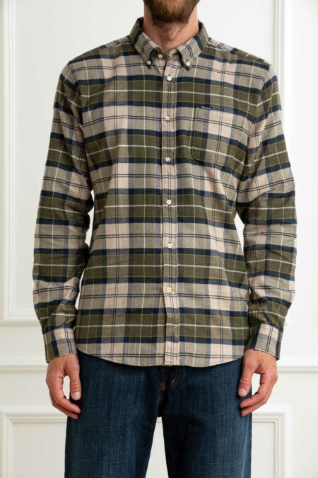 BARBOUR-CAMICIA UOMO-BBMSH5014MSH FOREST XL