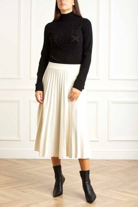 BLUGIRL-MAGLIA LUPETTO VISC ROMBI-BGRF5114MS99E NERO M