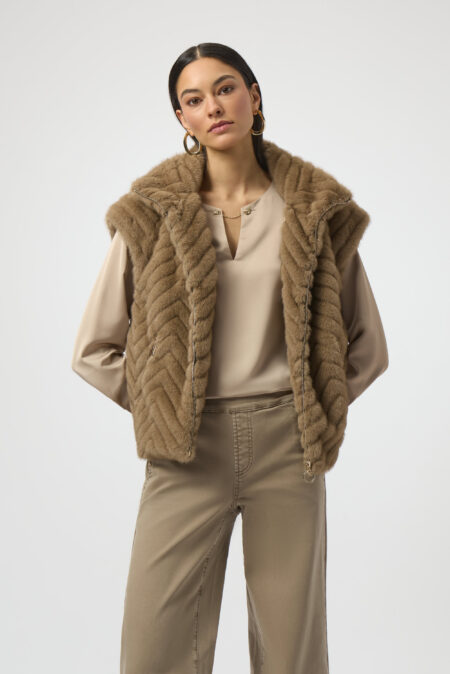 JOSEPH RIBKOFF-GILET DONNA-JOS254906 MINK XL