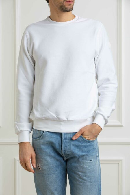 COLMAR ORIGINALS-FELPA OTTOMAN GIRICOLLO UOMO-COL6153R1XLP26 BIANCO S