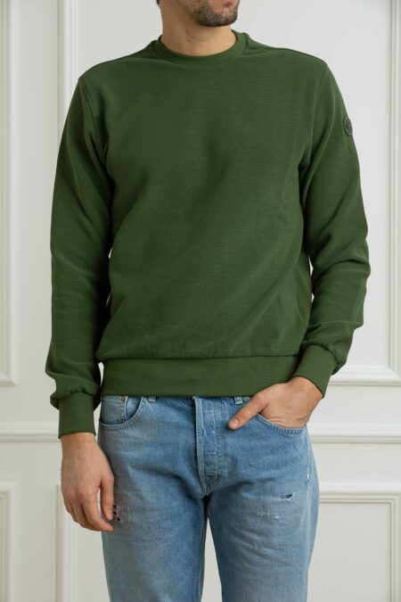 COLMAR ORIGINALS-FELPA OTTOMAN GIRICOLLO UOMO-COL6153R1XLP26 VERDE XL