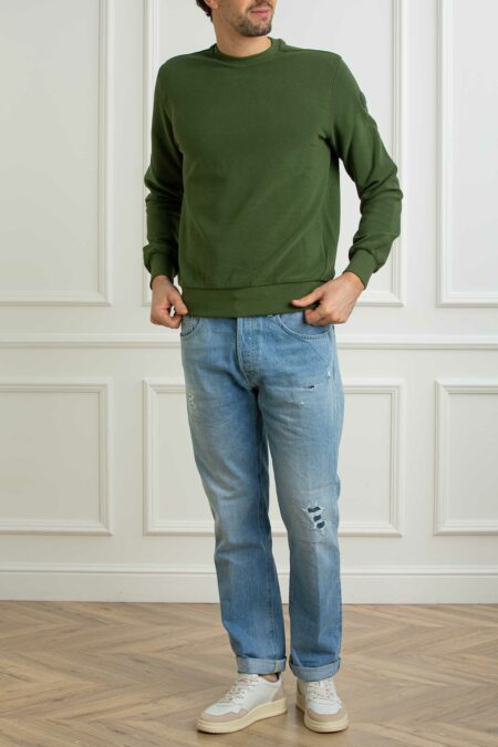 COLMAR ORIGINALS-FELPA OTTOMAN GIRICOLLO UOMO-COL6153R1XLP26 VERDE XL