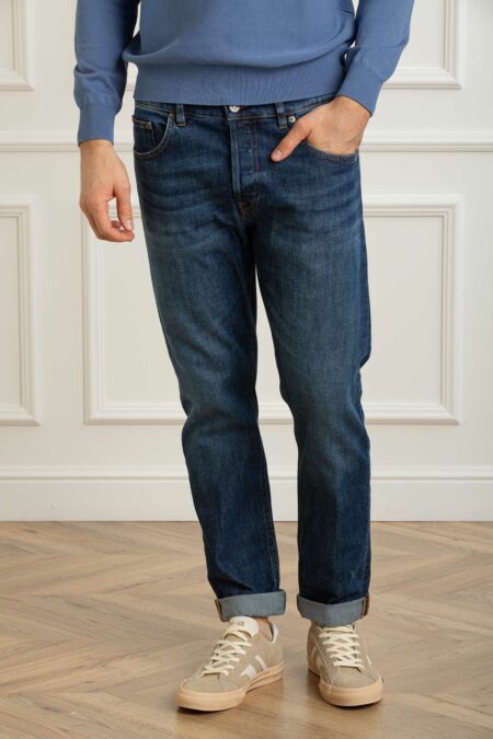 DONDUP-JEANS 5TASCHE REGULAR ICON-DDUP563DSE340UMA2 BLU 36