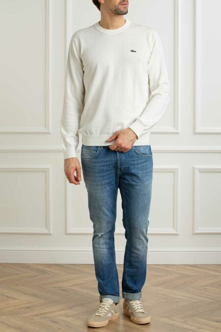 LACOSTE-MAGLIA UOMO ML-LCAH0128P26 BIANCO 5